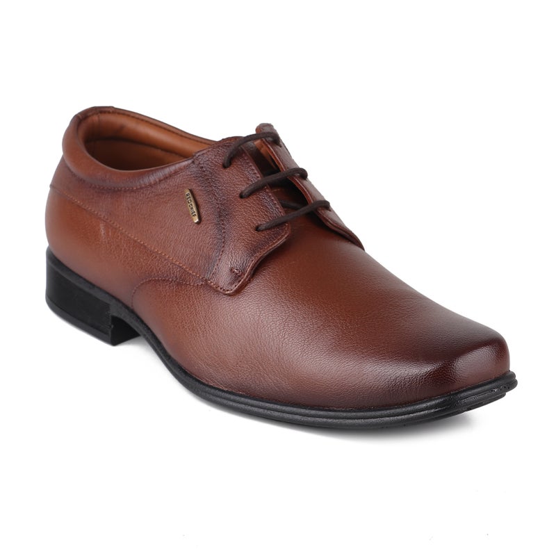 Red Chief Tan Formal Derby Shoe For Men |RC1998FS - Image 1